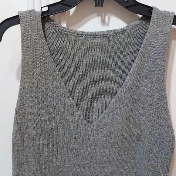 Women’s Sleeveless Sweater Vest Gray - Picture 2 of 7